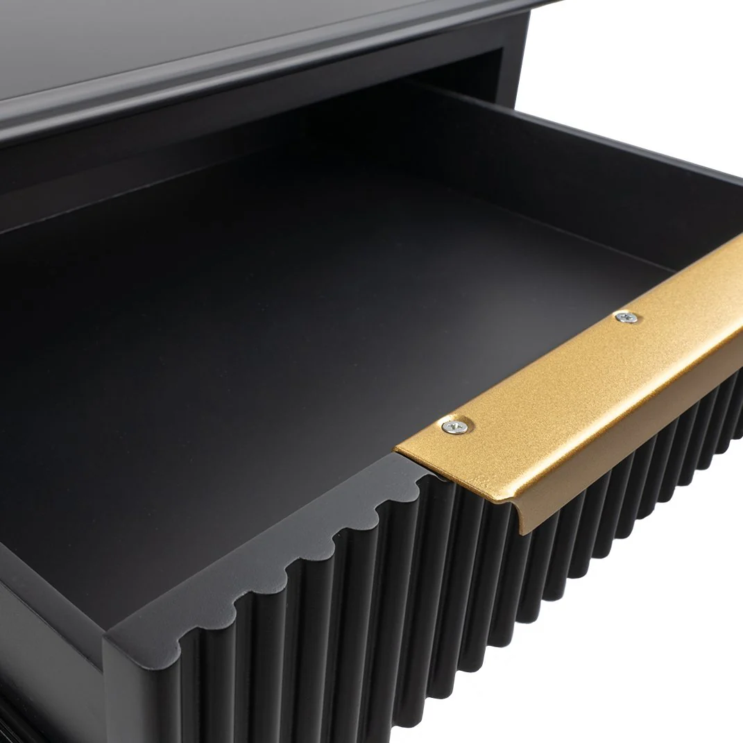 Aimee Bedside Table - Small Black - Image 3