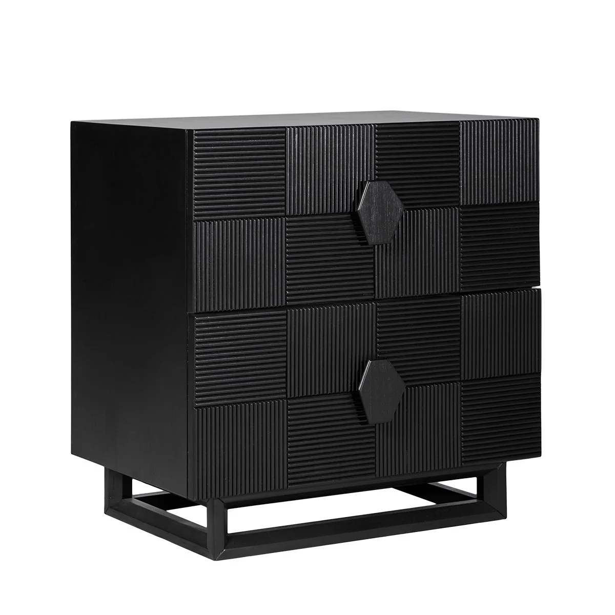 Alton Bedside Table - Large Black - Image 3