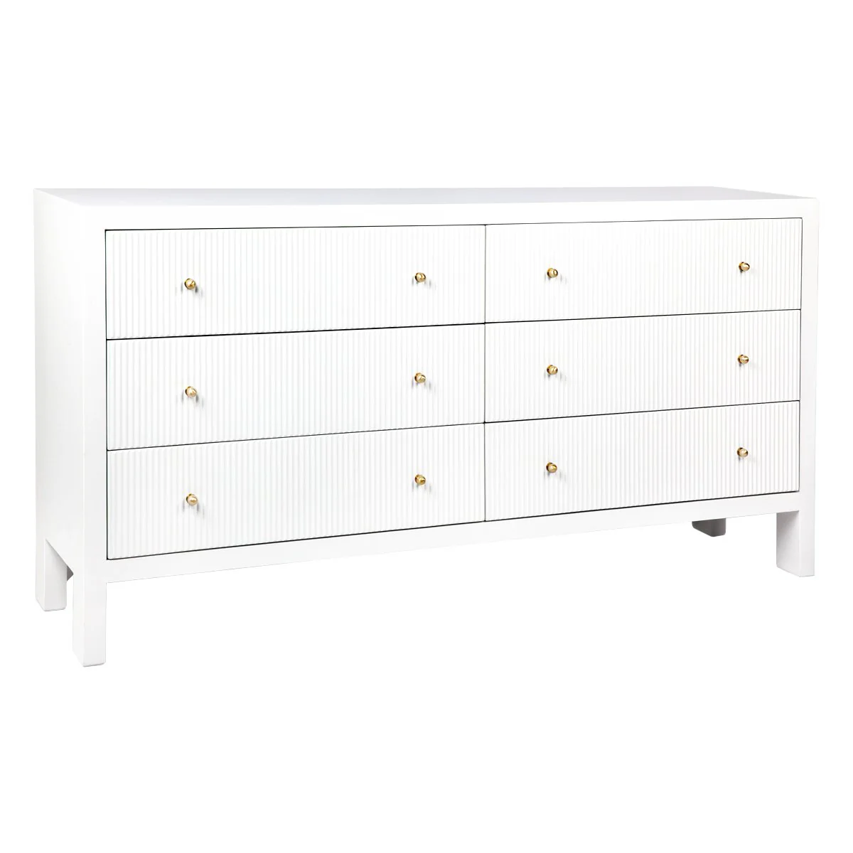 Ariana 6 Drawer Chest - White - Image 3