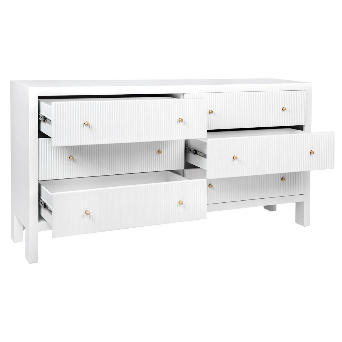 Ariana 6 Drawer Chest - White - Image 4