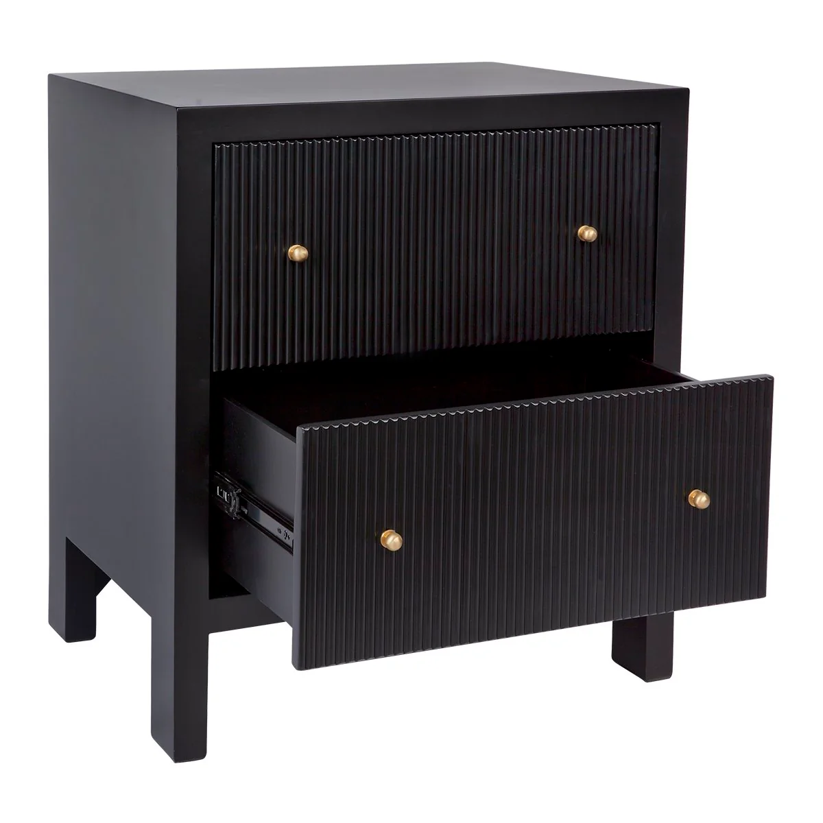 Ariana Bedside Table - Large Black - Image 3