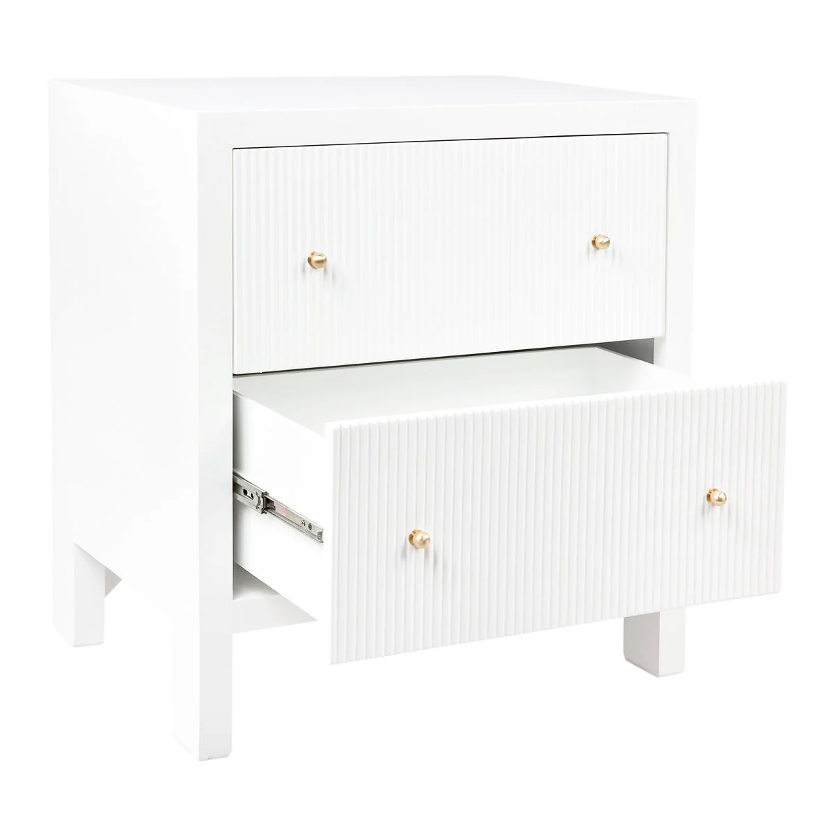 Ariana Bedside Table - Large White - Image 5