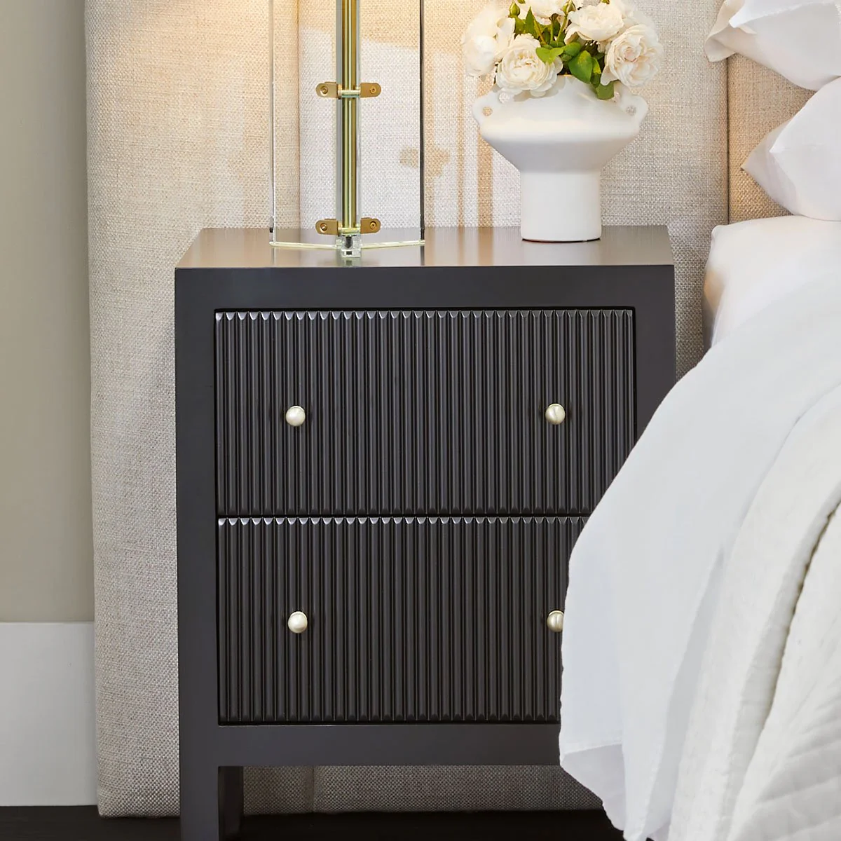 Ariana Bedside Table - Small Black - Image 6