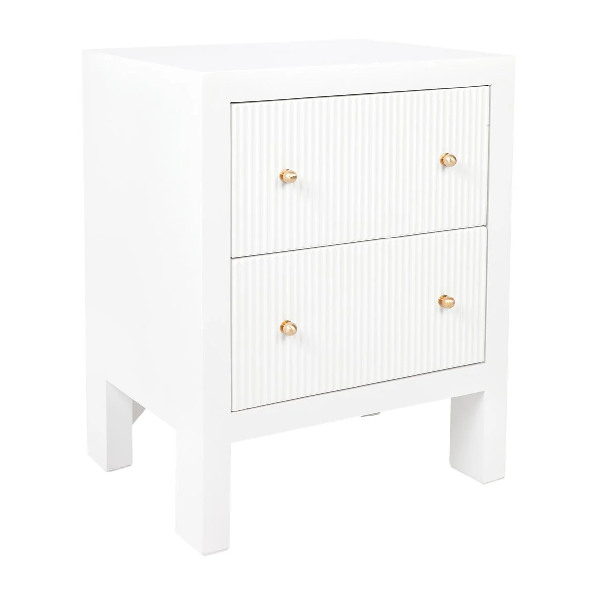 Ariana Bedside Table - Small White - Image 3