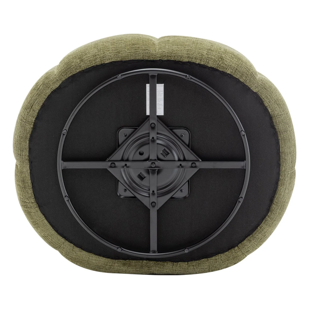 Avalon Swivel Occasional Chair - Olive Chenille - Image 7