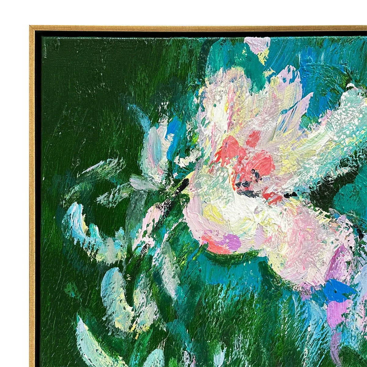 Blooming Set of Two Oil On Canvas Painting - Image 5