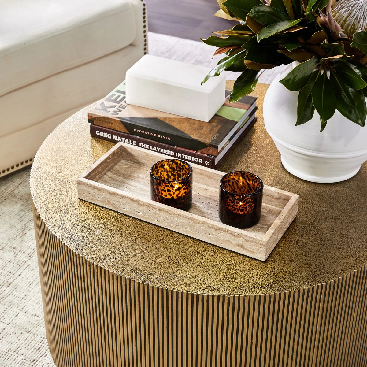 Chadwick Coffee Table - Brass - Image 4