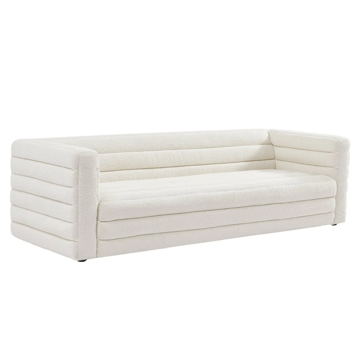 Colorado 3 Seater Sofa - White Boucle - Image 3