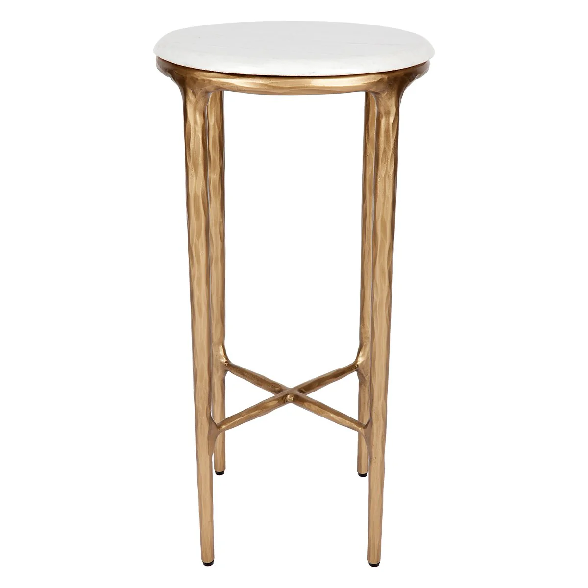 Heston Marble Petite Side Table - Brass - Image 4