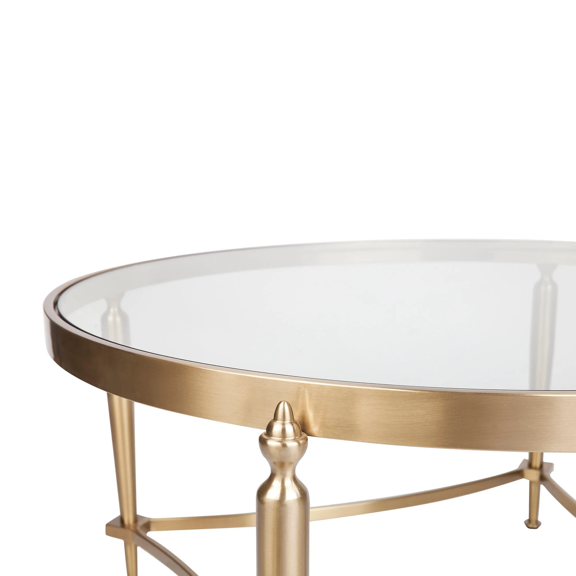 Jak Glass Coffee Table - Gold - Image 3
