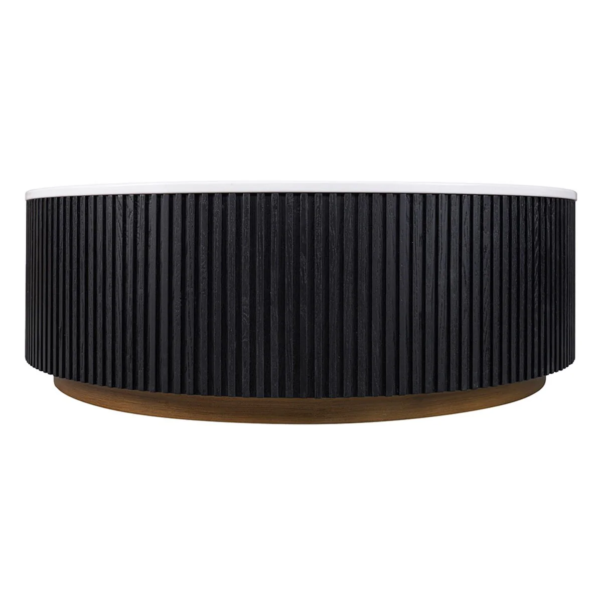 Mason Round Coffee Table - Large Black - Image 3