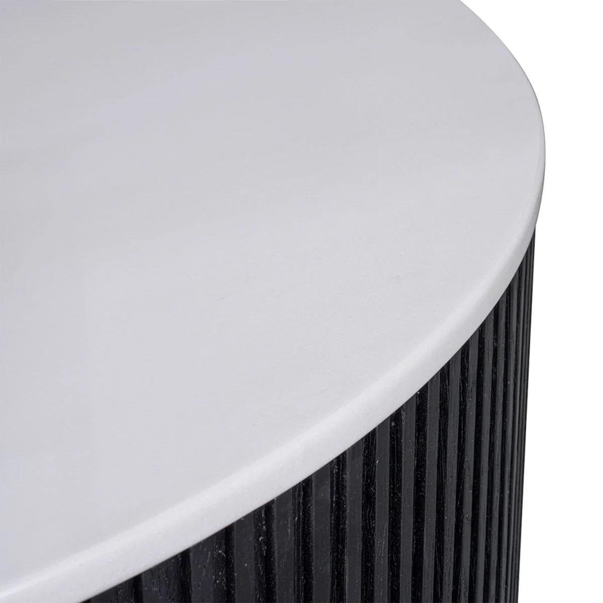 Mason Round Coffee Table - Large Black - Image 4