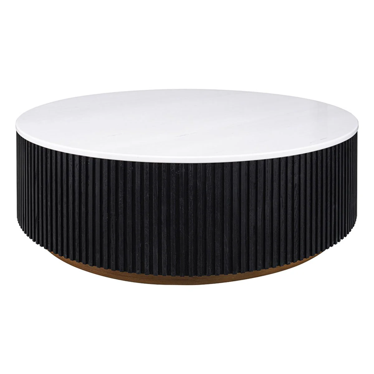 Mason Round Coffee Table - Large Black - Image 6
