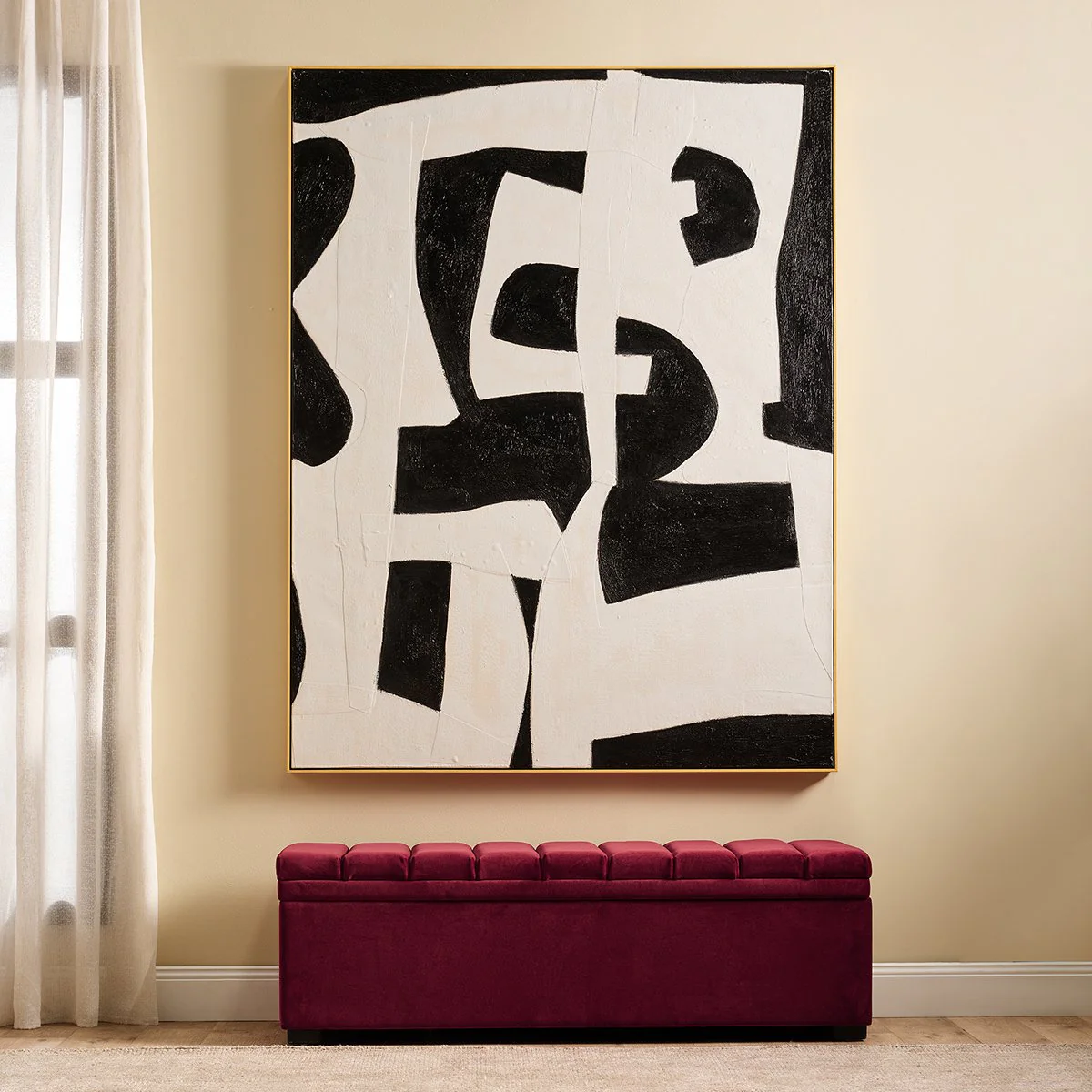 Mindfulness Oil On Canvas Painting - Image 4