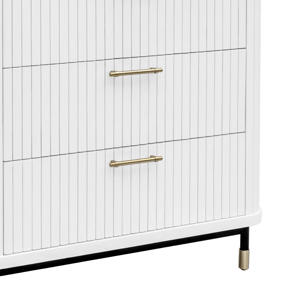 Sophia 3 Drawer Chest - White - Image 3