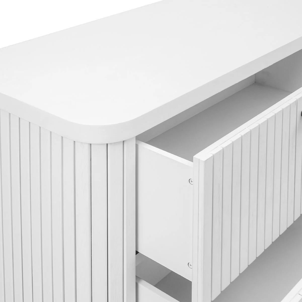 Sophia 3 Drawer Chest - White - Image 4