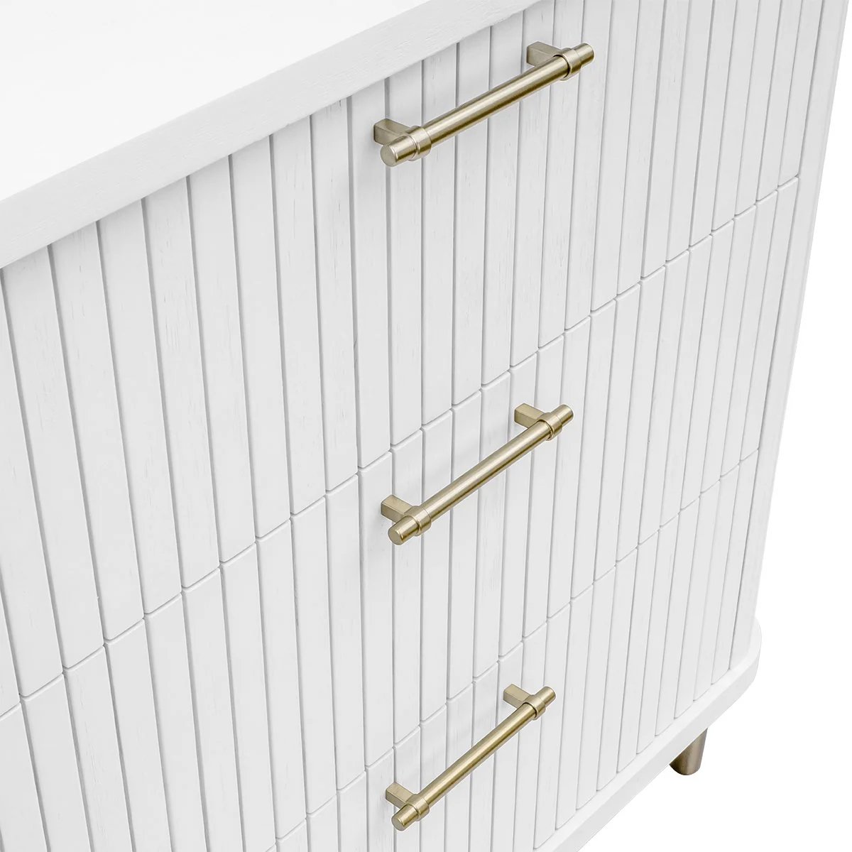 Sophia 3 Drawer Chest - White - Image 6