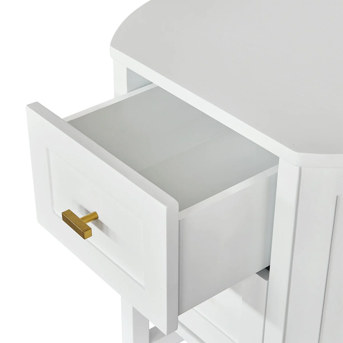 Theodore Bedside Table - Small White - Image 7
